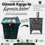 Camlı Odun Kuzinesi Fırınlı 60 x45